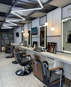 the salon is clean and ready for customers to use