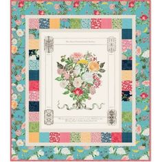 Riley Blake Floral Gardens Panel Quilt Kit Featuring The Royal Horticultural Society Floral Gardens Fabric Collection The Floral Gardens collection inspired by The Royal Horticultural Society for Riley Blake Designs is gorgoues collection of blossoms & flowers. The main panel features a large bouquet of flowers with a quote about gardening. Panel size is 36" x 43". Official licensed production. Territorial sales restrictions may apply. This listing is for Riley Blake Floral Gardens Panel Quilt K Fabric Panel Quilts My Favorite Quilt Store, Riley Blake Hibiscus Quilt, Songbook Fabric Quilt, Simple Quilt, Panel Quilt Patterns, Riley Blake Fabric, Traditional Quilts, Craft Kits For Kids, Panel Quilts