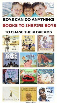 children's books with the title boys can do anything, books to inspire boys to chase their dreams