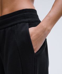 Serious About Softness. These Sweatpants Are All About Plush, Fleecy Fabric And Pair Perfectly With Our Scuba Sweatshirts. Designed For Casual. Sits Away From Body, Hip To Hem:31" Inseam, Intended To Skim The Floor For Heights Of 55"-58". Front Pockets With Interior Card Sleeve. Wear The Drawcord Out Or Hide It Inside For A Flat Waistband. | Scuba Mid-Rise Wide-Leg Pant Regular Lululemon Relaxed Fit Pants With Pockets, Lululemon Stretch Pants For Loungewear, Lululemon Stretch Lounge Pants, Lululemon Athleisure Joggers With Elastic Waistband, Lululemon Casual Joggers With Elastic Waistband, Lululemon Relaxed Fit Activewear With Pockets, Lululemon Relaxed Fit Sporty Pants, Lululemon Sporty Sweatpants With Elastic Waistband, Lululemon Casual Pants With Hip Pockets