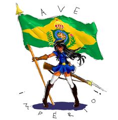 a drawing of a woman holding a flag with the word save puerto written on it