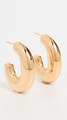 SHASHI Elaxi Earrings | SHOPBOP Fashion Jackson, Spring Capsule Wardrobe, Sienna Miller, Accessories Jewelry Earrings, Made In The Usa, Style Icons, Jewelry Pieces, Everyday Essentials Products, Gold Earrings