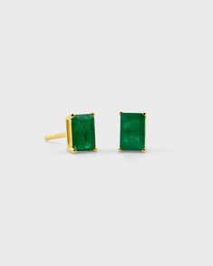 Our birthstone earrings series were created with the intention to collect and gift with meaning. Each earring is handcrafted with brilliantly emerald-cut gemstones and finished in 14 karat gold hardware in New York City. Emerald 14 Karat Gold Handmade in NYC Modern Emerald Cut Gemstone Earrings, Formal Rectangular Earrings With May Birthstone, Modern Yellow Gold Emerald Cut Earrings, Rectangular Gemstone Earrings For May Birthstone, Rectangular Yellow Gold Earrings With Gemstone, Green Baguette Cut Earrings For Gifts, Timeless Green Earrings As A Gift, Timeless Green Earrings For Gift, Emerald Rectangular Earrings For May Birthstone