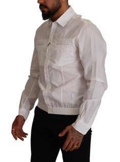 Authentic Dolce & Gabbana collared casual shirt Brand new with tags Made from 100% cotton Full button closure Logo details Classic white color Expertly crafted in Italy Material: 100% Cotton Button Down Men, White Cotton Shirt, Shirt Colour, Cotton Shirts For Men, Shirt Model, Dolce E Gabbana, Fashion Website, Collared Shirt, Dolce & Gabbana