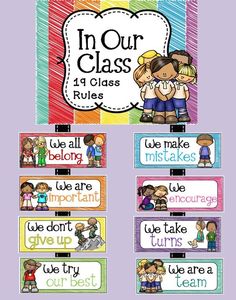 classroom rules and posters for students to use in their class or work on the same subject