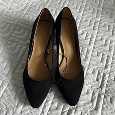 H&M Nwot Faux Suede Black Heels, Size 8 Chic Formal Heels By H&m, Elegant H&m Heels For Spring, Elegant H&m Heels For Formal Occasions, Chic High Heel H&m Heels, H&m High Heel Party Heels, H&m Heels, Grey High Heels, Gold Block Heels, H&m Shoes