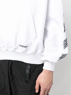 Diag Scribble print hoodie from OFF-WHITE featuring white/black, cotton, drawstring hood, front pouch pocket, embroidered logo to the front and signature Diag-stripe print. Size Info STANDARD Color Detail White Made In Italy Material Polyester 100%, Cotton 100% Season One Spring-Summer Season Two Spring-Summer Product sweaters Brand Off White Size And Fit This piece fits true to size. We recommend you get your regular sizeModel is 1,84m / 6ft 1in wearing size M White Hoodie With Logo Detail For Spring, White Logo Hoodie For Spring, White Streetwear Hoodie With Logo, White Crew Neck Hoodie With Logo, White Crew Neck Hoodie With Logo Detail, White Hoodie With Drawstring For Streetwear, White Hoodie Sweatshirt With Drawstring, White Drawstring Hoodie For Streetwear, White Logo Hoodie For Winter