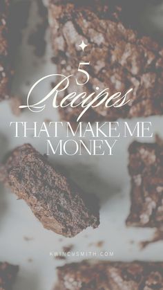 some brownies with the words 5 crazies that make me money