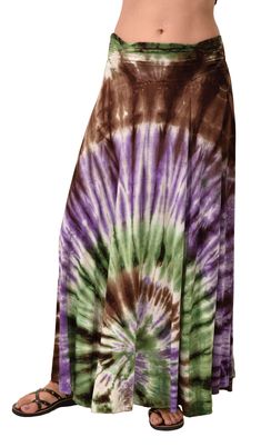 Our vibrant, chic and luxuriously soft Tie-Dye Maxi Skirts are perfect for day or evening wear. The classic, fabulous and feminine style adds just the right touch of bohemian elegance to complete your free spirit look. Elastic waist Rayon / spandex Machine washable All of our clothes are crafted by our own artisans in Thailand, using the finest fabrics and dyes available, to bring you apparel that is amazingly soft, durable and cool. (Pattern and colors may vary slightly) Bohemian Stretch Maxi Skirt For Summer, Fitted Tie Dye Bohemian Skirt, Bohemian Stretch Skirt, Fitted Bohemian Tie Dye Skirt, Fitted Bohemian Tie-dye Skirt, Non-stretch Multicolor Bohemian Maxi Skirt, Bohemian Stretch Maxi Skirt For Festival, Bohemian Stretch Multicolor Skirt, Bohemian Multicolor Stretch Skirt