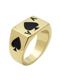 PRICES MAY VARY. Title: JAJAFOOK Mens Womens Stainless Steel Ring Poker Spade Ace Silver Black Sizes 6-14. Product Type: Departments > Men > Jewelry > Rings Black Spades, Stainless Steel Ring, Men Jewelry, Men's Jewelry Rings, Rings Cool, Stylish Jewelry, Stainless Steel Rings, Steel Ring, Steel Jewelry