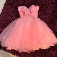 Pink Homecoming Dress. Worn Once Pink Homecoming, Pink Homecoming Dress, Homecoming Dress, Dress 100, Homecoming Dresses, Homecoming, Pink Ladies, Strapless Dress, Colorful Dresses