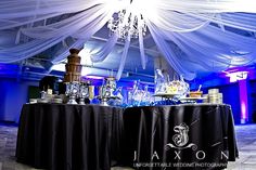 an image of a banquet table set up