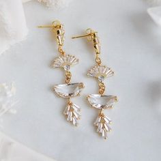 Freshwater Pearl Earrings/ Bridal Earrings/ Wedding Earrings/ - Etsy Gold Crystal Ear Wire Earrings For Wedding, Gold Plated Crystal Earrings For Wedding, Gold Plated Crystal Wedding Earrings, Gold Bridal Earrings With Ear Wire For Anniversary, Wedding Brass Plated Earrings, Plated Dangle Earrings For Wedding, Gold Dangle Cluster Earrings For Wedding, Gold Cluster Earrings With Ear Wire For Anniversary, Gold Cluster Earrings For Celebrations