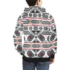 Featuring a relaxed fit and pouch pocket on the front, this all-over print hoodie can be a perfect addition to your kidsâ€™ wardrobe. Made from 100% polyester, soft and comfortable. Material (Ribbed cuffs and hem): 100% cotton. High-resolution graphic artwork is printed on the entire hoodie. Can be a great option in streetwear. Winter Cotton Sweatshirt With All Over Print, White Hooded Hoodie With All Over Print, White Hoodie With All Over Print, Winter Cotton Hoodie With All Over Print, White Long Sleeve Hoodie With All Over Print, White All Over Print Winter Sweatshirt, White Winter Sweatshirt With All Over Print, Winter White Sweatshirt With All Over Print, White Sweatshirt With All Over Print For Winter