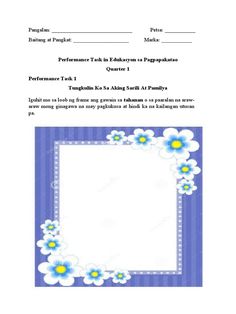 a blue and white frame with daisies on the border is shown in this image