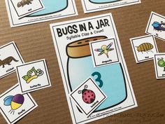 bugs in a jar game with matching cards