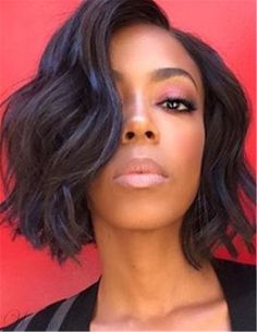 Bob Wavy, Short Hairstyles For Black Women, Short Black Hair, Corte Bob, African American Wigs, Wavy Bob Hairstyles, Women's Hairstyles