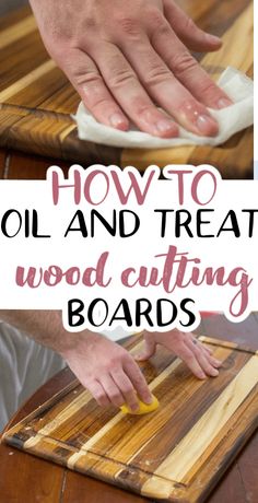 how to oil and treat wood cutting boards