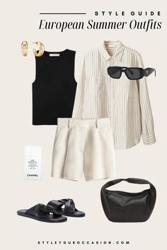 17+ European Summer Outfits I’m Obsessing Over for 2024! Spring Summer Style 2024, European Women’s Style, Quebec Outfit Summer, Warm Weather Casual Outfits, Summer 2024 Wardrobe, 2024 Outfits Summer, Euro Summer Outfits 2024, Outfits 2024 Summer, Style Summer 2024