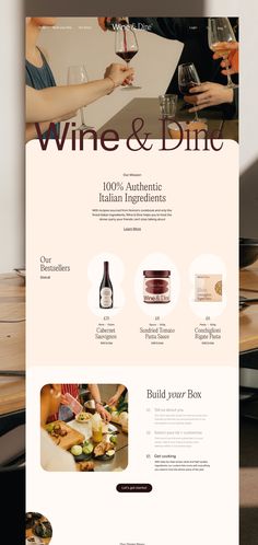 the website for wine and dine