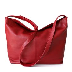 Free U.S. shipping. Style: Commuting, Vintage , color:Red, suite for season：Spring, Summer, Autumn, Winter ，Anniversary, School, Travel, Work, Material Genuine Leather, Red Leather Women's Big Tote Bags Simple Shoulder Bag Elegant Red Bucket Bag For Everyday Use, Elegant Red Bucket Bag For Everyday, Elegant Red Everyday Bucket Bag, Classic Red Shoulder Bag For Gift, Red Crossbody Bucket Bag With Leather Handles, Classic Red Shoulder Bag As Gift, Classic Red Bags With Large Capacity, Classic Red Bag With Large Capacity, Classic Red Large Capacity Bag