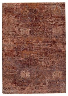 an orange and brown area rug