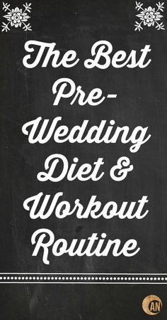 the best pre wedding diet and workout routine