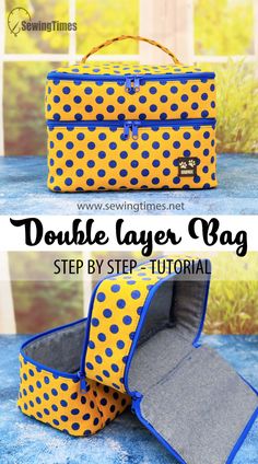 the double layer bag sewing pattern is easy to sew and can be used for storage