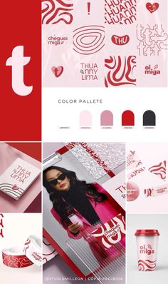 the color palette is red and white, with different designs on it's sides