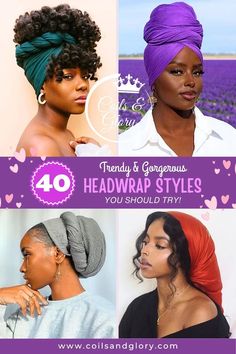 Lovely headwraps style for black women Tying Head Scarves Natural Hair, Scarf Styles Black Women, How To Tie Head Scarf Styles Black Women, How To Tie A Head Scarf Black Women, Cheap Black Women's Headwrap, How To Tie A Head Scarf Black Women Natural Hair, Summer Headwrap Scarf, One Size Fits Most, Headwrap Hairstyles, African Hair Wrap