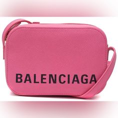 Good Condition Pink Balenciaga Crossbody Bag With Adjustable Strap. Xs Size. Fits Iphone 13 Pro Max. See Photos For Condition. Gold Buckle On Strap. Purchased From 24s. Eligible For Poshmark Authentication Balenciaga Crossbody Bag, Pink Balenciaga, Balenciaga Classic City, Bags Balenciaga, Silver Handbag, Black Leather Clutch, Balenciaga Black, City Bag, Purple Leather