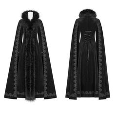 Vampire Attire, Vampire Cloak, Gothic Coat, Pagan Wedding, Mood Bored, Witch Moon, Dragon Queen, Dark Wedding, Cashmere Fabric