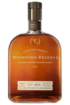 a bottle of woodford reserve kentucky straight bourbon whiskey