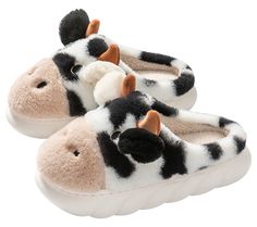 PRICES MAY VARY. The shoes are made of high-quality plush, with a delicate and comfortable feel, soft and skin friendly, comfortable and warm. Pig / Cows /Tiger/sheep slippers are made of 3.5cm thick PVC soles with concave and convex patterns which are anti-skid and wear-resistant, making your walking at home safer. The shoes are made of high-quality plush, with a delicate and comfortable feel, soft and skin friendly, comfortable and warm. Slippers Animal, Pig Slippers, Cow Slippers, Dog Slippers, Travel Slippers, Slippers Cute, Animal Slippers, Plush Slippers, Bedroom Slippers