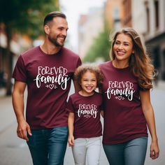 Forever Family Matching Tee, Family Vacation Gift Shirts, Family Reunion Shirt, Family Trip Shirts, We Are Family,Family Adoption Day Tshirt 👌HOW TO ORDER 1-) Please, check and review all the photos. 2-) Choose your t-shirt size and color. *Different styles of shirts may have different shades of same color choice due to different manufacturer brands. *For this reason, we recommend you to match shirts from the same styles if you want precisely matching colors (ex. Unisex, V-necks, Toddler, etc.) Family Matching Cotton T-shirts For Family Events, Family Matching Cotton T-shirts For Family Reunion, Family Matching Cotton Tops For Family Reunion, Matching Short Sleeve T-shirt For Family Events, Cotton Tops For Family Matching At Family Reunion, Cotton Short Sleeve Shirt For Family Gatherings, Family Matching Crew Neck Shirts For Gatherings, Family Matching Crew Neck Shirt For Family Gatherings, Family Matching Short Sleeve Tops For Family Events