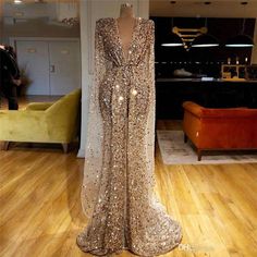 2021 Prom Dresses, Gold Prom Dresses, Unique Prom Dresses, Sequin Prom Dresses, Mermaid Evening Dresses, Gorgeous Gowns, Mermaid Dress, Beautiful Gowns, Fancy Dresses