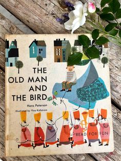 an old man and the bird book with flowers