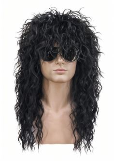 PRICES MAY VARY. Wigs Material: Kavsni 80s rock wigs are made of premium material, natural looking, super soft and very comfortable Wig Cap Size: About 21'' - 22.5'', can fit most people, there are 2 adjustable straps within the wig net, you can adjust its size to fit your head perfect Breathable Wig Net: Long curly wavy wig with 100% breathable wig net, and very lightweight, will feel very comfortable when wear this cute wig Occasion : This costume is great for all parties - 80s disco - hallowe 1920s Hair Wigs & Extensions, 70s Disco Wigs, Cyndi Lauper Wigs, Modern Shag Wigs, No Styling Shag, Ghoulia Yelps Wig, Sally Brown Wig, Peg Bundy Wig, Hair Extensions With Fringe