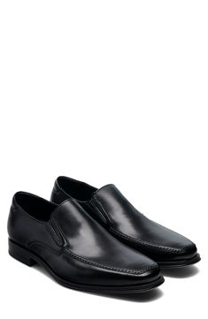 Finely textured Italian nappa leather defines a clean-cut Spanish loafer built with smart arch support. Style Name:Magnanni Madrid Venetian Loafer (Men). Style Number: 5865580. Venetian Loafers Men, Black Italian Wingtip Loafers, Luxury Slip-on Wingtip Loafers, Masculine Leather Slip-on Loafers, Luxury Gentleman's Slip-on Loafers, Clean Cut, Nappa Leather, Arch Support, Loafers Men