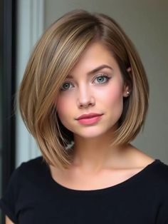 30 Gorgeous Shoulder-Length Bob Haircuts That Will Completely Elevate Your Look Grow Out Shoulder Length Hair, Mid Length Bob With Side Bangs, Shoulder Length Layered Bob Hairstyles, Long Bobbed Hairstyles, Shoulder Length Bob With Side Swept Bangs, Face Framing Bob Shoulder Length, One Length Bob Haircut, Dressy Bob Hairstyles, On The Shoulder Haircut