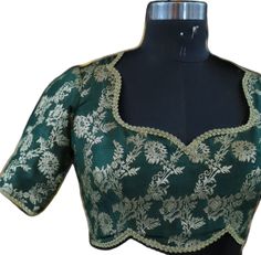 Saree Blouse, Silk Blouse, Saree, Silk, Green