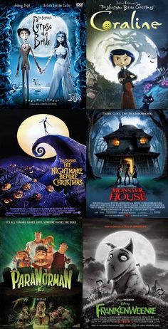 some movies that are in the same frame with each movie character on it's cover