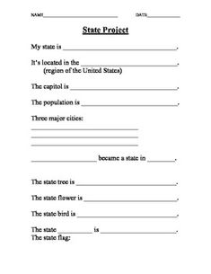 the state project form is shown in this document