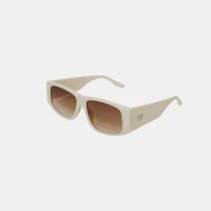 Elevate your summer style with the Women's Rectangular Cream Sunglasses with Gradient Lenses. These chic shades feature a sleek rectangular frame crafted from high-quality cream-colored material, exuding a luxurious and timeless appeal. The gradient lenses provide superior protection against harmful UV rays while offering a flattering and fashionable look. Whether you're lounging poolside, strolling along the beach, or enjoying an alfresco brunch, these sunglasses will effortlessly elevate your White Square Frame Sunglasses For Beach, White Everyday Sunglasses For Summer, White Sunglasses For Everyday Spring Use, Everyday White Sunglasses For Spring, Elegant White Sunglasses For Everyday, Elegant White Everyday Sunglasses, White Square Frame Sunglasses For Summer, Modern Cream Sunglasses With Polarized Lenses, White Rectangular Sunglasses For Spring