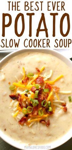 the best ever potato slow cooker soup