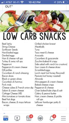 Low Carb Snacks List, Best Low Carb Snacks, Keto Quiche, Motivasi Diet, Snacks List, Starchy Vegetables, Low Carb Snack, Resep Diet, Low Carb Diets