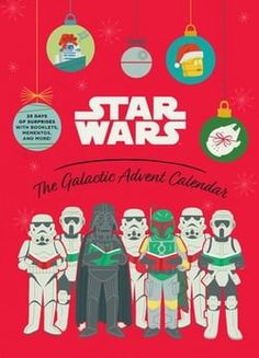 star wars the galactic adventure calendar with cartoon characters and ornaments hanging from it's sides