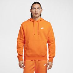 A closet staple, the Nike Sportswear Club Fleece Pullover Hoodie combines classic style with the soft comfort of fleece. Nike Clothes, Nike Sportswear Club Fleece, Polo Sport Ralph Lauren, Zip Hoodies, Mens Club, Nike Shox, Hoodies Men Pullover, Embroidered Hoodie, Nike Hoodie