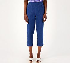 If shorts don't make your short list of summer essentials, these easy-fitting pull-on pants tick every box for breezy comfort. With these sunny-season crops, your hemline rises in line with higher temps -- and your confidence will, too. From Denim & Co.® Fashions. Casual Bottoms With Elastic Waistband For Warm Weather, Cotton Bottoms With Elastic Waistband For Warm Weather, Relaxed Fit Cotton Bottoms For Warm Weather, Relaxed Fit Bottoms For Spring, Versatile Pull-on Bottoms For Daywear, Spring Mid-rise Shorts With Elastic Waistband, Relaxed Fit Bottoms For Warm Weather Day Out, Short Length Bottoms With Elastic Waistband For Warm Weather, Versatile Short Bottoms For Spring