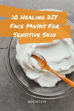 A face mask is a great way to get some relaxing vibes going, but what happens when you’re pretty much allergic to everything in most name brand masks? You want your skin to feel rejuvenated but when you take off the mask it’s completely irritating. Not to worry, I’ve come up with ten simple all-natural healing DIY face masks for the sensitive skin gal.     #DIY #skincare Face Masks For Sensitive Skin, Face Mask Sensitive Skin, Hydrating Face Mask Diy, For Acne Skincare, Take Off The Mask, Skin Care Routine For Teens, Soothing Face Mask, Skin Care Products For Acne, Mask For Dry Skin